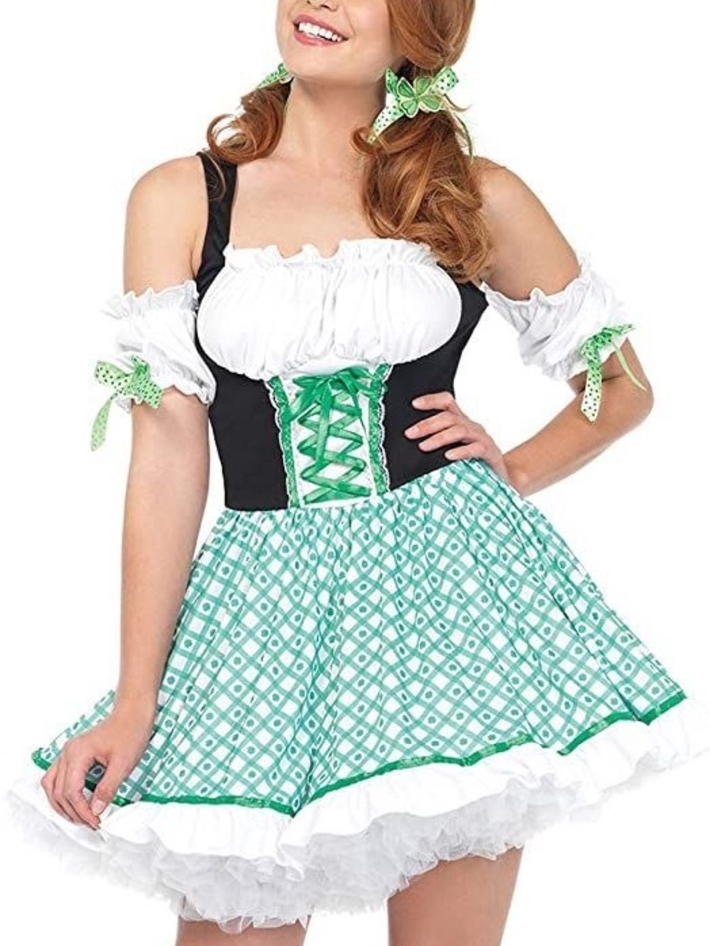Leg Avenue Green Clover Cutie St. Pattys Day Oktoberfest Dress Sexy 1X / 2X